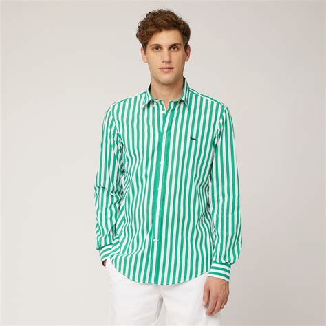 Striped Stretch Cotton Shirt 